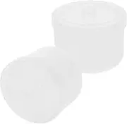 CANIGHT 2pcs Nail Tool Sterilizer Box Reusable Plastic Cleaning Tray for Manicure Tools Compact Design with Detachable Lid Efficient Soaking and Cleaning for Nail Art