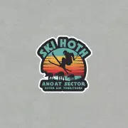 Ski Hoth Ano at Sector Outer Aim Torritrons Retro Ski Resort Sticker #3828