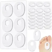 Shynek 42 Pcs Callus Cushions for Feet, Soft Felt Callus Pads for Bottom of Foot Self Adhesive Foot Callus Cushions for Men and Women Feet Calluses, Corns, Blisters Pain Relief, Oval Shape White