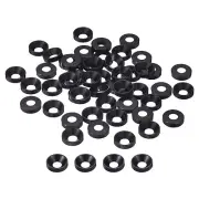 50 Pcs M4 Countersunk Washer Aluminum Alloy Countersunk Finish Washer, Black