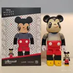 熱銷款 BEARBRICK 400%+100%大眼仔米奇積木熊潮玩公仔玩偶暴力熊擺件