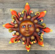 Sun Metal/Resin Wall Art 13"