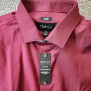 NEW Awearness Kenneth Cole Dress Shirt Men’s XL Red Long Sleeve