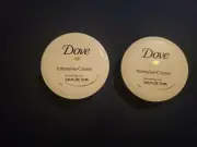 2 Dove ,,.Intensive ,Cream . Hand Body 2.53oz
