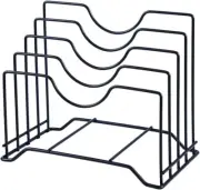 AKAKL Cutting Board Holder Pot Lid Organizer Rack can hold up to 1.18 inches thi