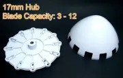 Alloy Wind Turbine Generator Hub Arbor Nose Cone 12 socket fit 17mm Shaft Motors