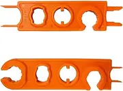 Inncen 2pcs PV Spanner Wrench Connector Wrench Quick Tighten Male/Female Plug Disconnect Tool