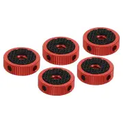 5Pcs 1/4" Screw Hole Camera Tripod Mount Adapter Rubber Pad Rubber Washer, Red