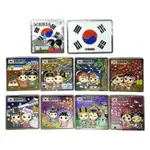 韓國傳統人物卡片冰箱磁鐵 10 件