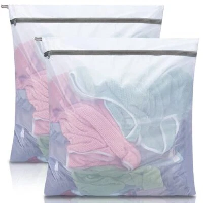Mesh Laundry Bags for Delicates,30"x30" Extra Large Laundry Bags Mesh Wash