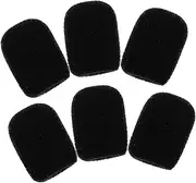 DRESSOOS 6Pcs Washable Microphone Covers Soft Sponge Windscreen Accessories for Handheld Microphones for Performance Ktv and Home Use Durable Tear Resistant Design