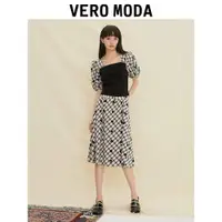 在飛比找ETMall東森購物網優惠-Vero Moda奧萊甜美格子半身裙