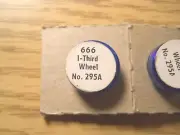 ELGIN 666 Watch Factory Replacement Part #295A - THIRD ASSEMBLY WHEEL COMPLETE