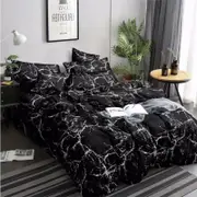 Dark Marble Quilt/Doona Cover Set