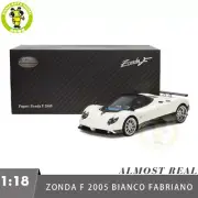 1/18 PAGANI ZONDA F 2005 Almost REAL Bianco Fabriano Diecast Model Car Gifts