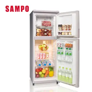 【SAMPO 聲寶】140公升一級能效經典品味系列定頻雙門冰箱(SR-C14Q-R6)