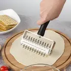 Pizza Dough Docker Roller Stainless Steel Pizza Pin Puncher Dough Hole Maker
