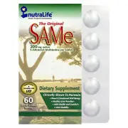 NutraLife, The Original SAMe™, 200 mg, 60 Enteric Coated Tablets