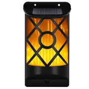 66 LED Solar Flame Wall Light