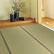 Hagiwara Igrass Overlay, Edoma, 3 Tatami Mats, Hakuba, Drawn Weave, Water Repellent, Mildew, Scratch-Resistant, Sunscreen Protection