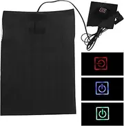 USB Electric Cloth Heater Pad Elements,Temperature Adjustable Electric Heating Sheet USB Heating Pad for Clothes Vest (with Switch),Unisex