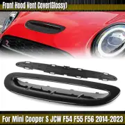 Gloss Black Front Hood Scoop Vent Trim For MINI Cooper S JCW F54 F55 F56 F57 14+