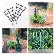 3/4x Green Plastic Plant Trellis Climbing Plant Support Frame Rack Vine Leave