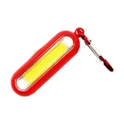 2 Pcs Portable Mini COB LED Flashlight Keychain Pocket Handy Camping Work Light for Outdoor Hiking Fishing