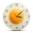 Fried Egg Poached Egg Wall Clock Egg Yolk Clock Digital Pointer Clock3808