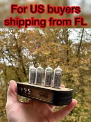 Nixie Tube Clock IN-14 Retro Vintage. 12 hf. UPS Fast Shipping Worldwide!