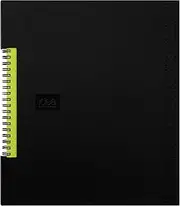 Oxford Idea Collective Business Notebook, 11 x 8.5, Double Wire, Case Bound, Black, 80 sheets (56895)