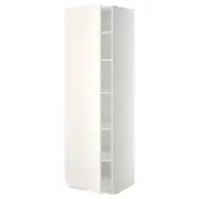 METOD high cabinet with shelves, white/Veddinge white, 60x60x200 cm