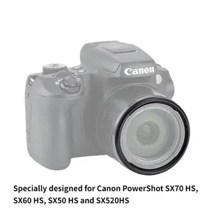 JJC 金屬製58mm濾鏡轉接環 Canon SX70 HS SX6 SX50 SX520 相機鏡頭專用