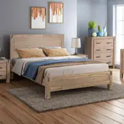 Java Queen Bed Frame Oak
