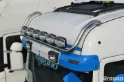 Roof Bar + LED Spots + Beacon For Scania P G R Series Pre 09 Highline CHROME