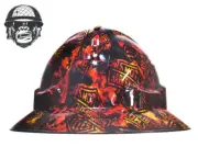Custom Hydrographic Safety Hard Hat HARLEY DAVIDSON PRO CHOICE WIDE BRIM