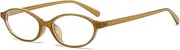 Onrtry Retro Oval Blue Light Glasses for Women 90s Cat Eye Glasses Fake Nerd Computer Eyewear