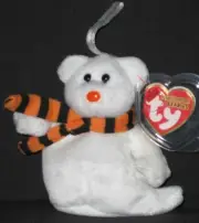 TY QUIVERS the GHOST HALLOWEENIE BEANIE BABY - MINT with MINT TAGS