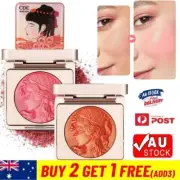 Embossed Smooth Powder Blush Palette for Cheeks, Rulobral Embossed Girl Blush