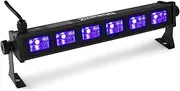 Beamz BUV63 LED UV Light Bar Strip DJ Party Ultra Violet Black Light Glow Effects 6x3W