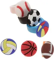 Yardwe Sports Party Favors 6pcs Pvc Basketball Rings Baseball Rings for Women