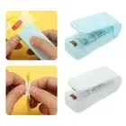 2Pcs Mini Sealing Machine, Food Heat Vacuum Sealers, White/Blue
