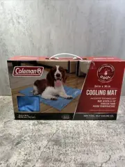 Coleman Pet Dog Cooling Mat 24"x30” Non Toxic Self Cooling Gel Pressure Activate