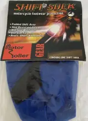 Shift Sock Sneaker Boot Footwear Protector Motorcycle OSFA Padded Washable Blue