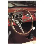 Grant 13-1/2" Classic Steering Wheel With Mustang Horn Button Brushed S/S 3 Spok