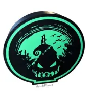 The Nightmare Before Christmas Oogie Boogie 3-D Printed Self Standing Led Sign