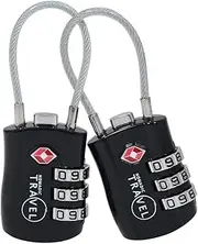 [Nomadic Travel] TSA Approved Combination Code Luggage Travel Lock (2 Pack) - Ideal for Luggage Suitcase, Backpacks, School lockers, Gym lockers and More