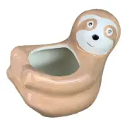 Sammie the Sloth Ceramic Animal Planter Pot for Succulents or Small Plants