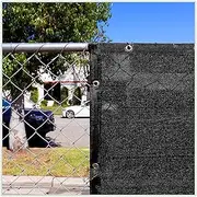 ColourTree 6' x 4' Black Shade Cloth Tarp with Grommets - 90% Sunblock, Durable Net Mesh Fabric for Dog Kennel, Plant Cover, Patio, Chicken Coop & Pet Playpen Roof (We Make Custom Size)