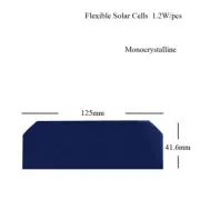 Sunpower Solar Cells Blue Color Mono Crystalline Silicon Electric DIY Flexible